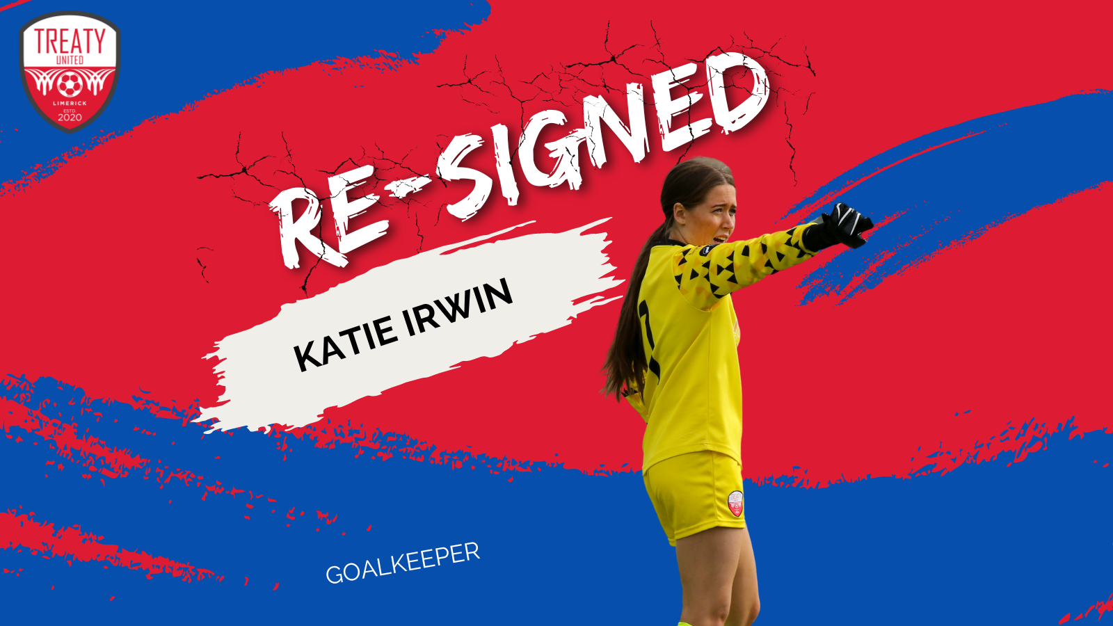 Katie Irwin Re-Signs | Treaty United FC