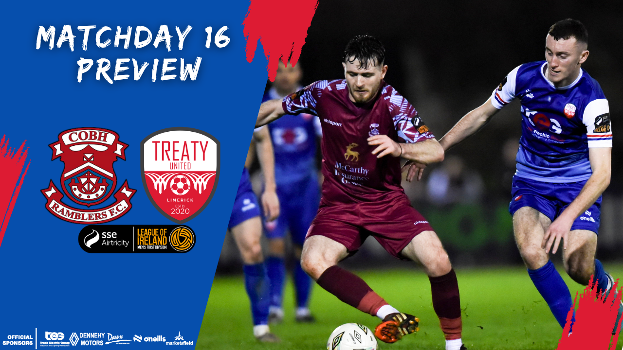 Featured image for “Matchday 16 Preview – Cobh Ramblers Vs Treaty United”