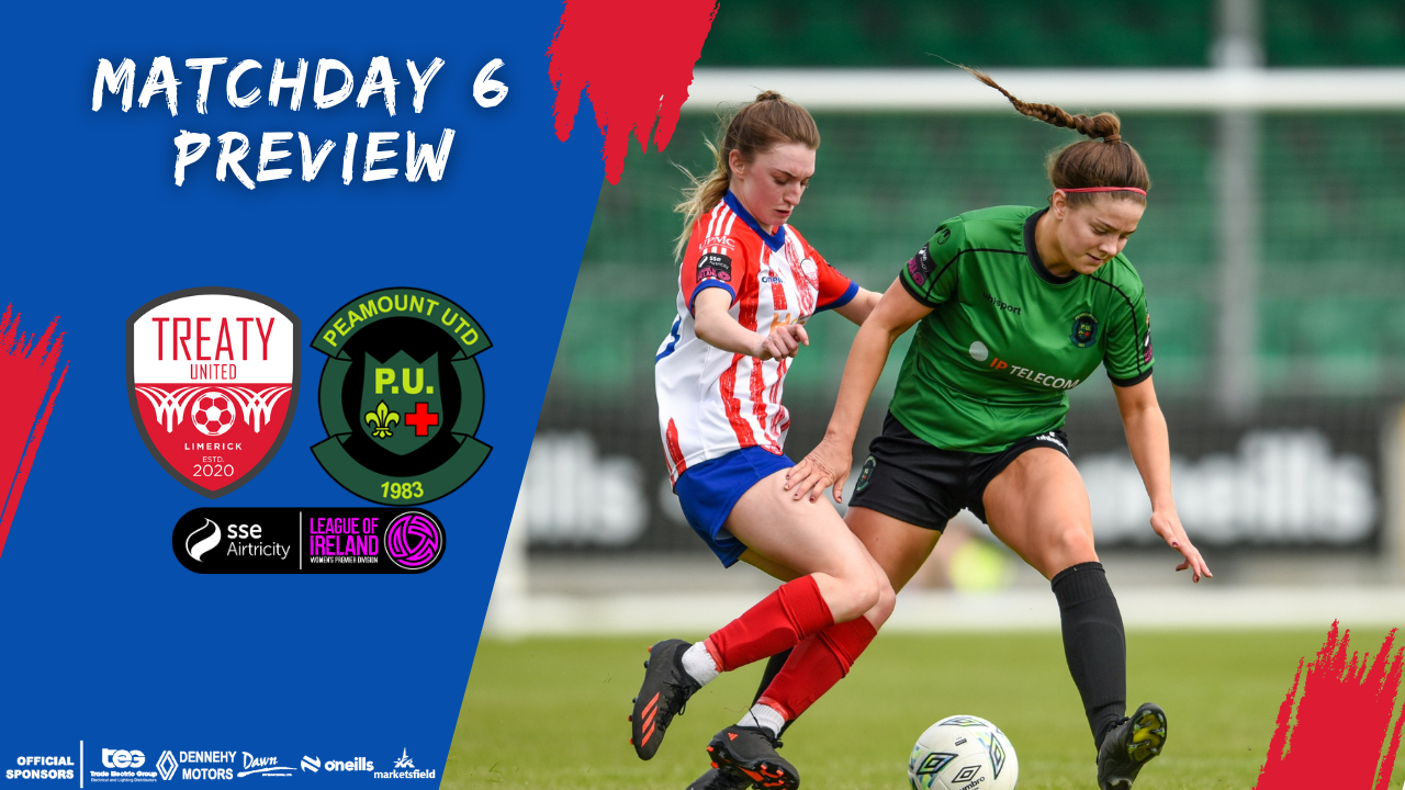 Featured image for “Matchday 6 Preview – Treaty United -v- Peamount United”
