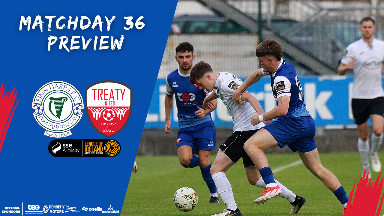 Featured image for “Matchday 36 Preview – Finn Harps -v- Treaty United ”