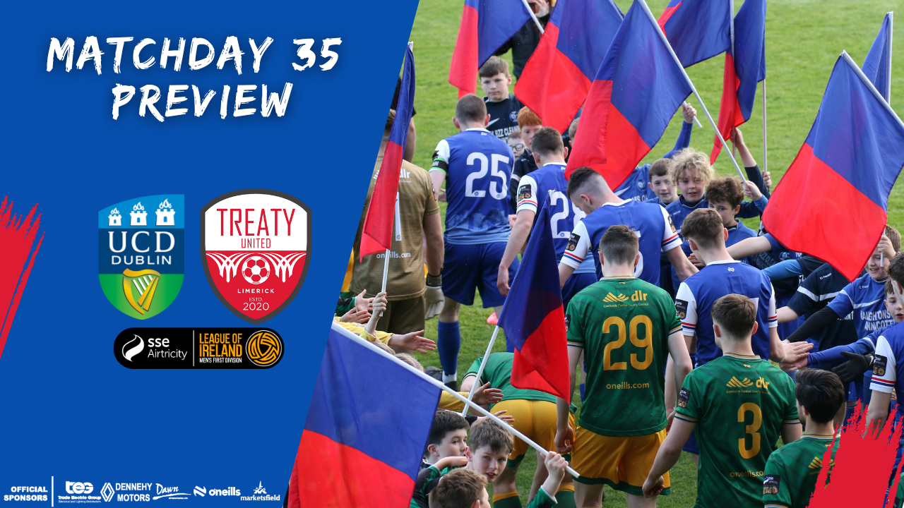 Featured image for “Matchday 35 Preview – Treaty United Vs UCD”